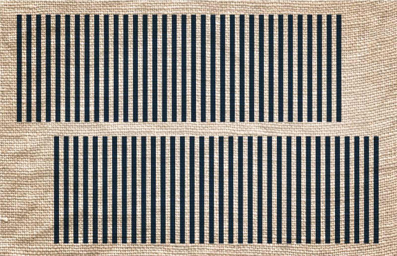 Covor de vinil hol model cu dungi bej - TenStickers