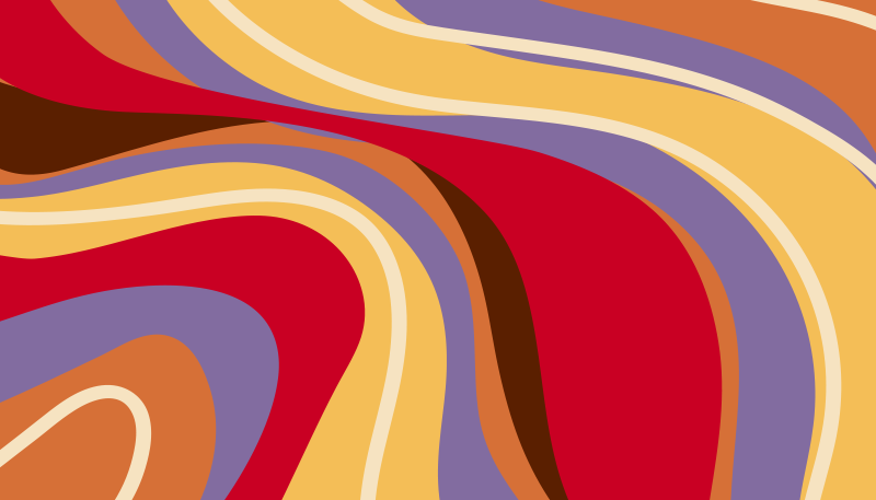 Covor vinil modern valuri de culori vibrante - TenStickers