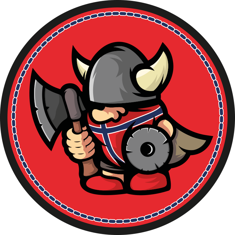 Alții covor de vinil emblema războinic viking - TenStickers