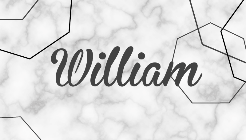 Covor vinil dormitor nume personalizat din marmură - TenStickers