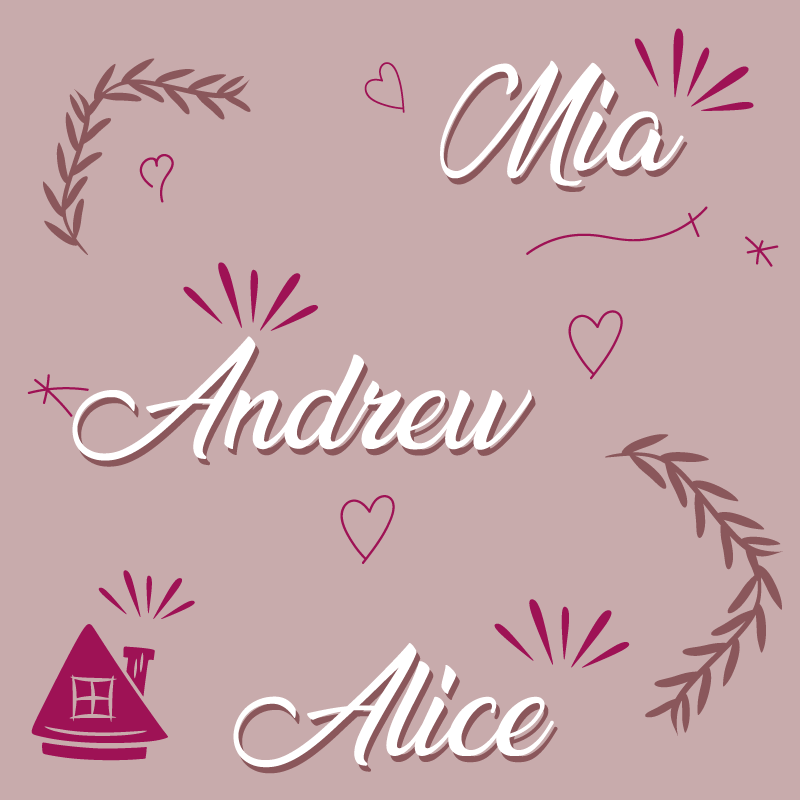 Covoare personalizate membrii familiei de covoare - TenStickers