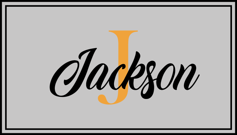 Covor de vinil cu nome nume și afișaj inițial - TenStickers