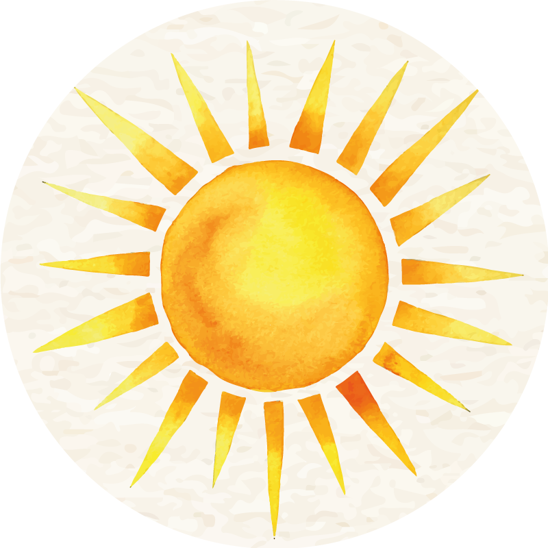 Covor vinil cu aspect de natura explozie însorită - TenStickers