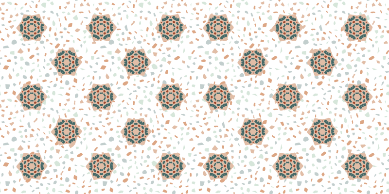 Covor din vinil mozaic alb - TenStickers