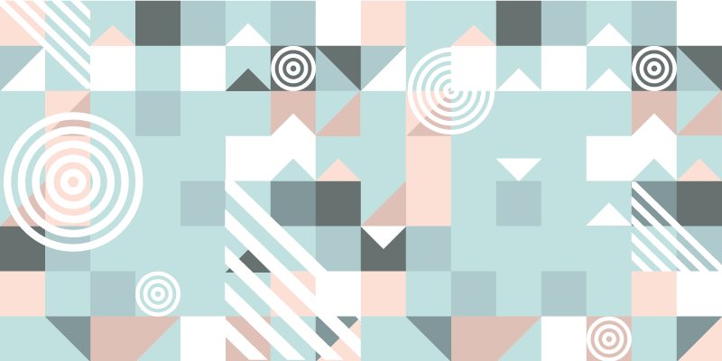 Covor de vinil geometric motiv abstract - TenStickers