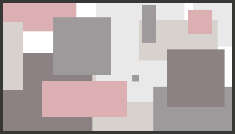 Covor de vinil hol compoziție pătrată abstractă - TenStickers