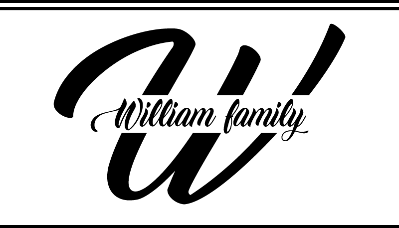 Covor vinil hol intrare inițiala și numele familiei - TenStickers