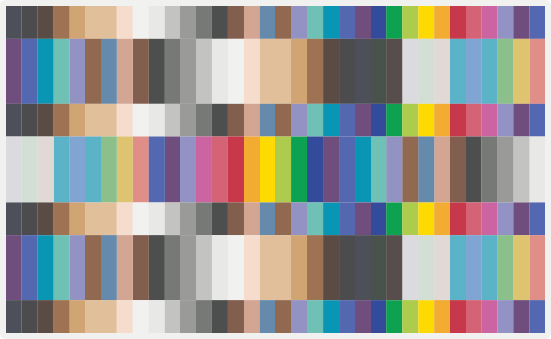 Plăci de podea mozaic cu pătrate mici multicolore - TenStickers