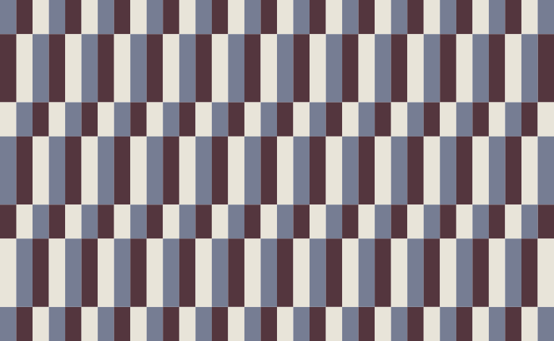 Gresie maro și albă mozaic - TenStickers