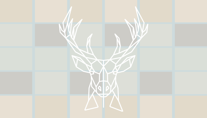 Covor nordic din vinil tipărit cerb - TenStickers