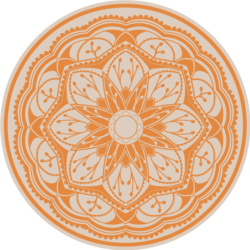 Covor vinil mandala motiv rotund elegant - TenStickers