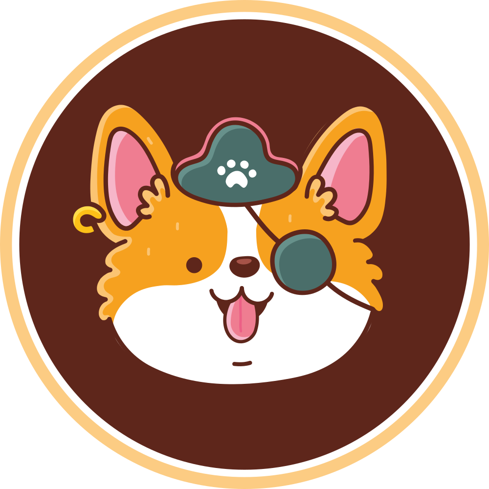 Covor vinil modern emblema căpitanului corgi - TenStickers