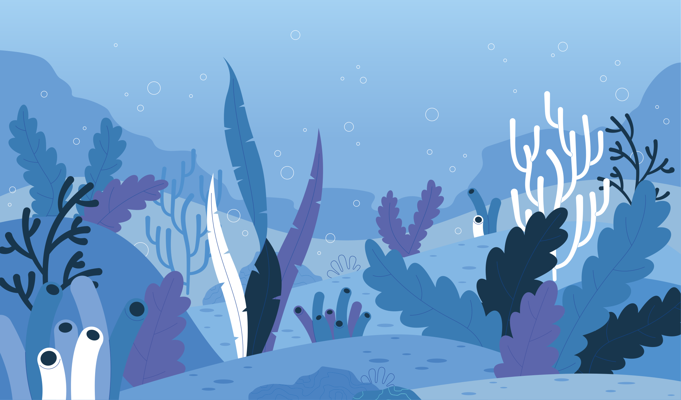 Covor vinil cu aspect de natura peisaj subacvatic - TenStickers