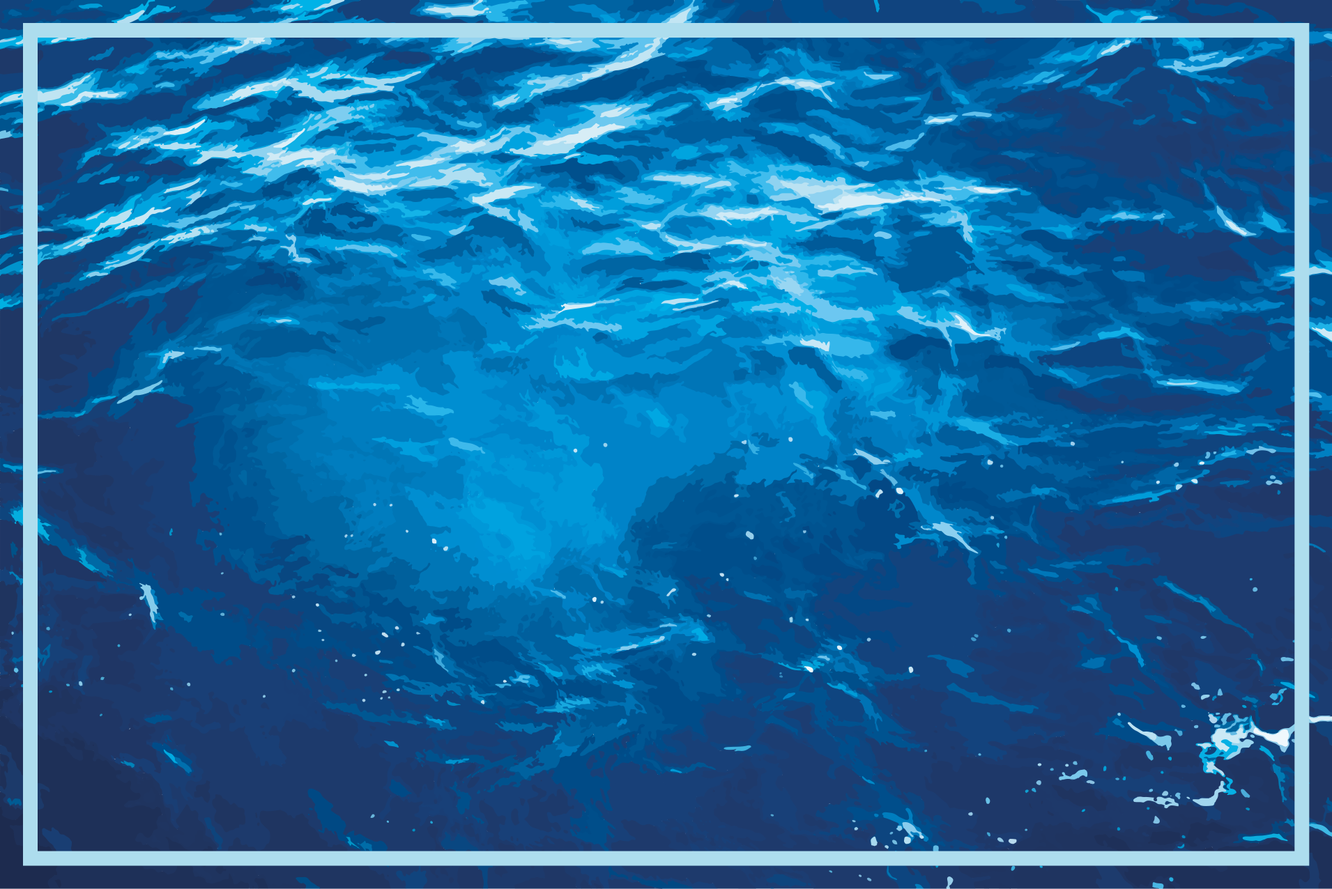 Covor din vinil valuri oceanice realiste - TenStickers