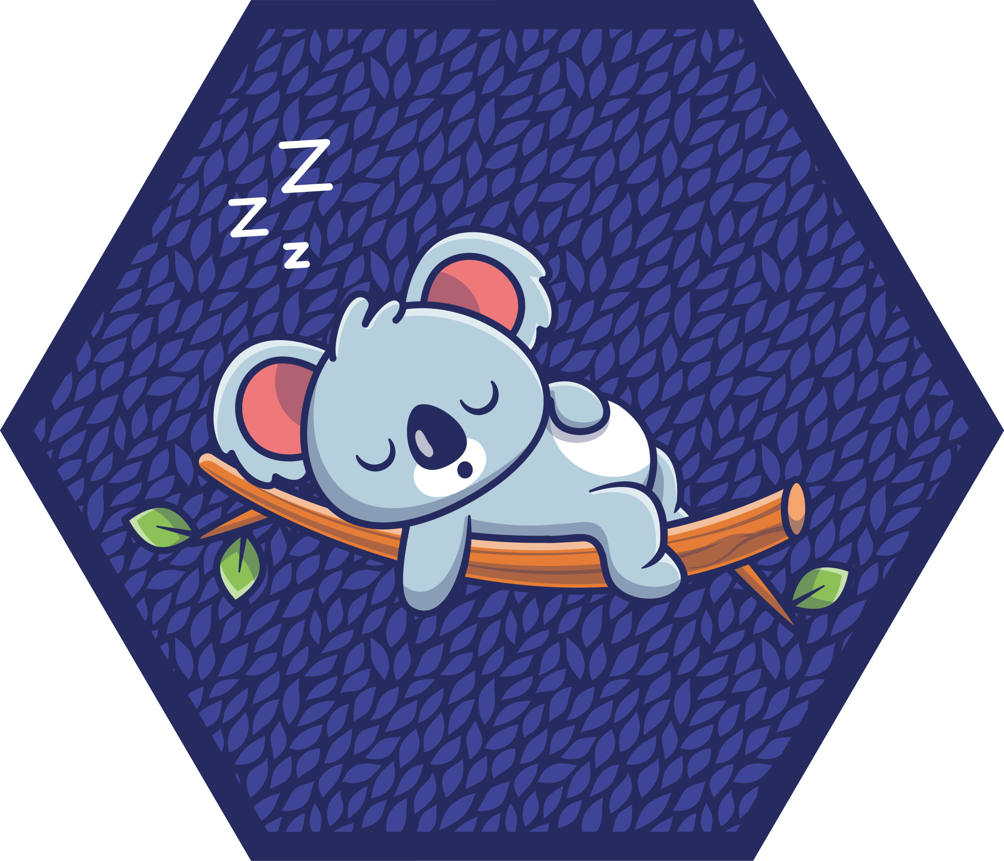 Covor de vinil pentru copii copil koala somnoros - TenStickers
