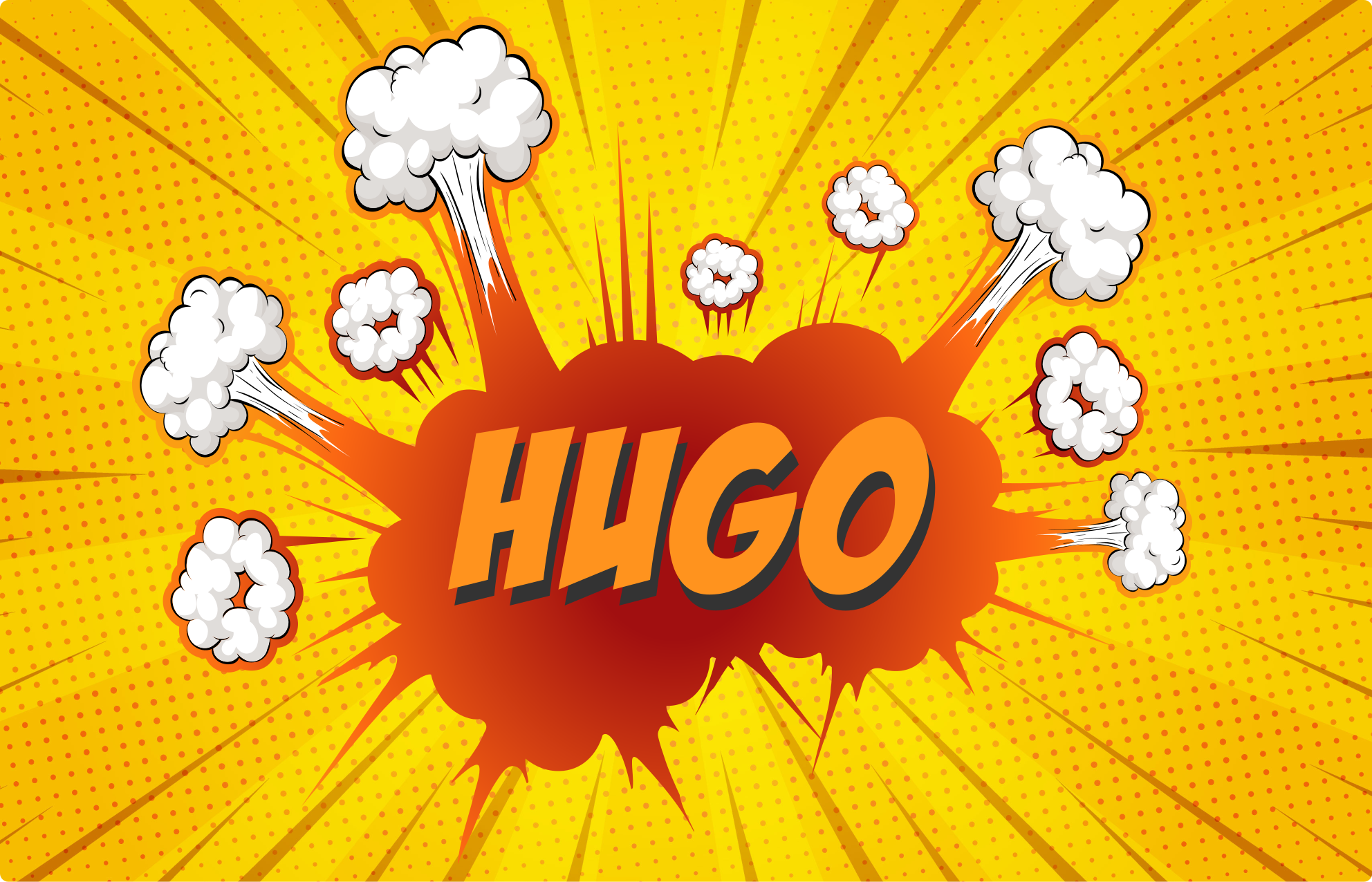 Covor de vinil cu nome explozie de benzi desenate cu nume - TenStickers