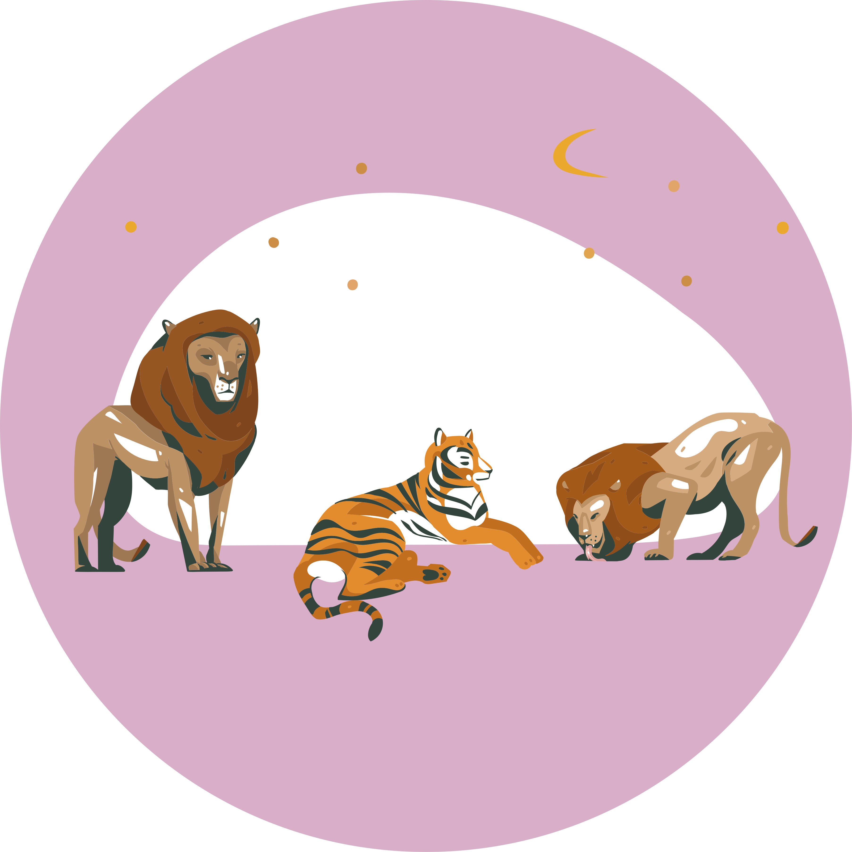 Covor vinil animal animale sălbatice de safari - TenStickers