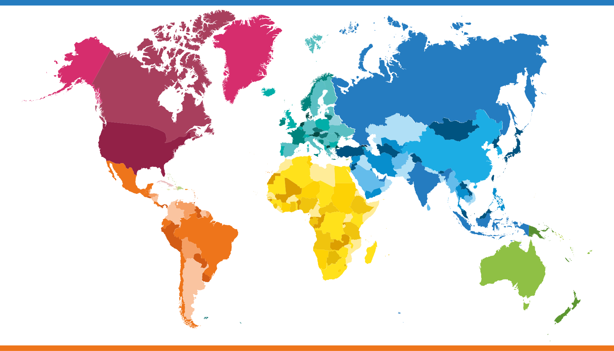 Covor de vinil harta lumii culorile lumii - TenStickers