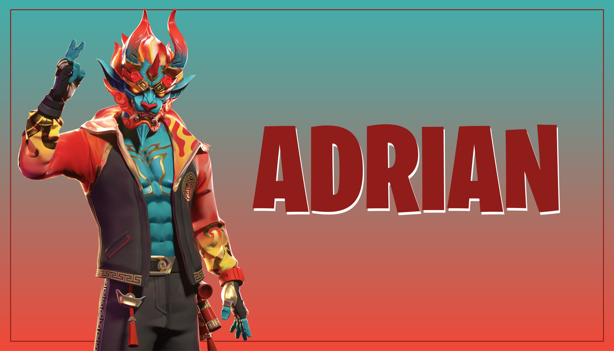 Covor de vinil Adolescenți personaj de joc cu nume - TenStickers