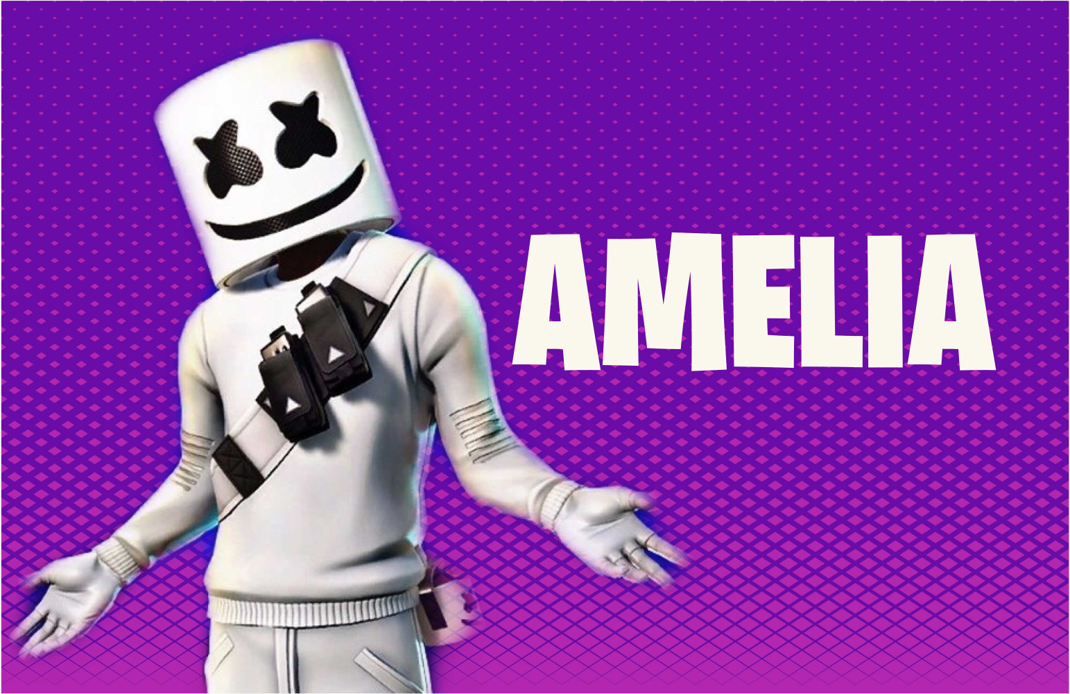 Covor de vinil Adolescenți figurină dj cu nume - TenStickers