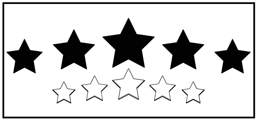 Covor de vinil stele motiv alb și negru - TenStickers