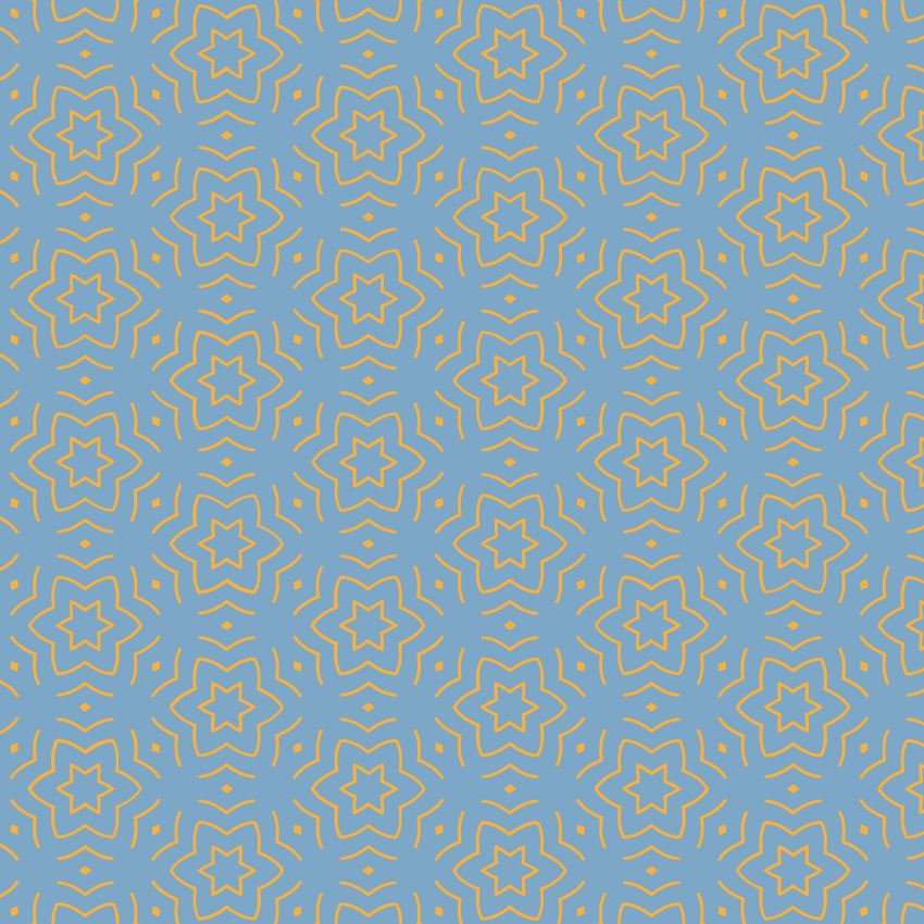 Covor de vinil stele model abstract galben - TenStickers