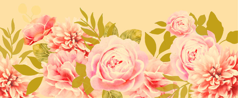 Covor vinil flori și plante eleganță florală înflorită - TenStickers