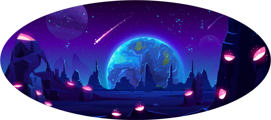 Covor de vinil stele aventură galactică - TenStickers