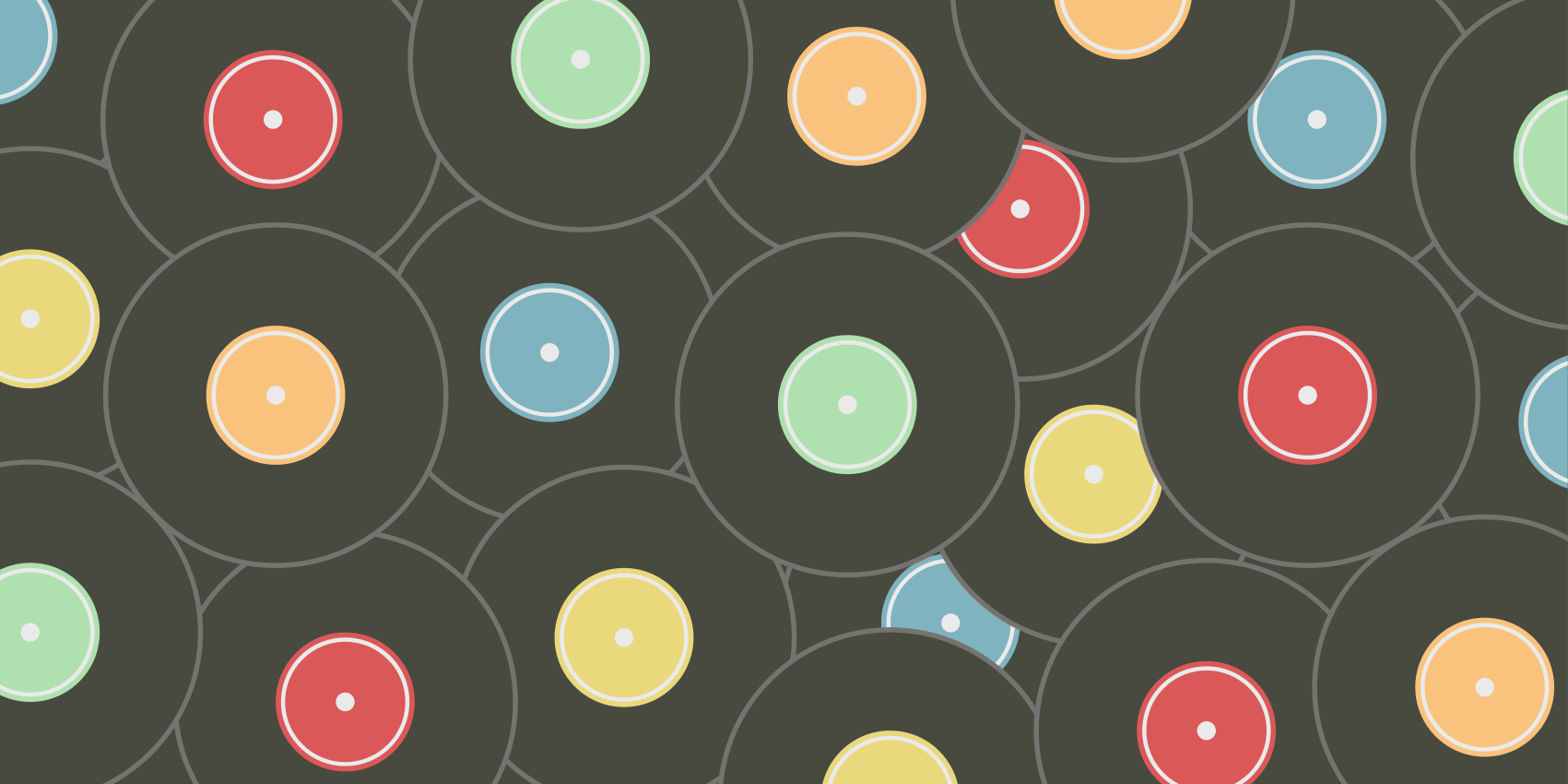 Covor de vinil adolescenți discuri vinil vibrante - TenStickers