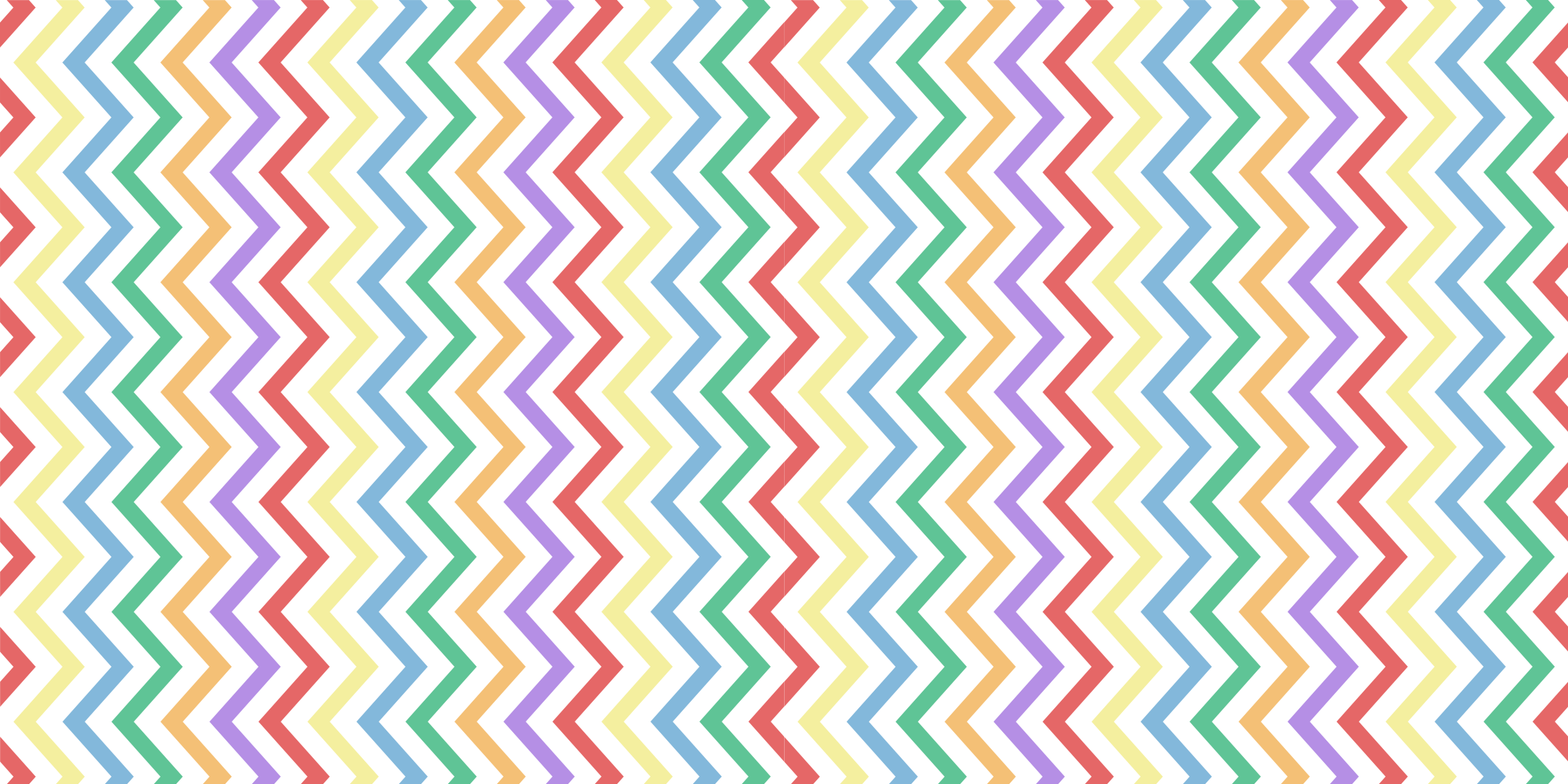 Covor de vinil geometric motiv vibrant în zig-zag - TenStickers