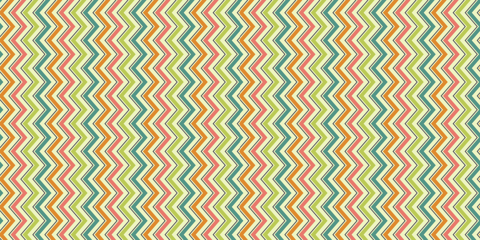 Covor de vinil geometric motiv zig-zag cu chevron - TenStickers