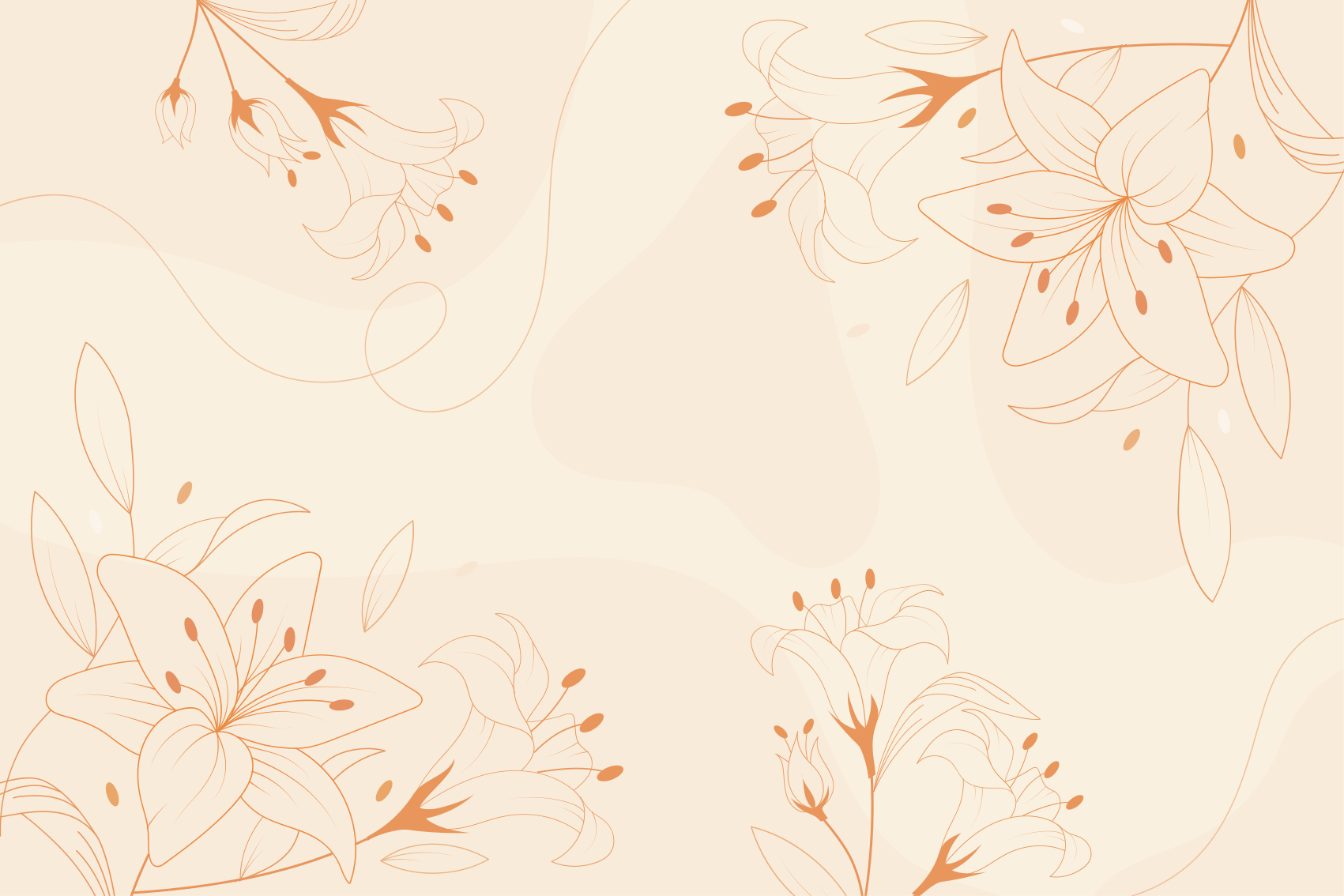 Covor vinil flori și plante componentă botanică elegantă - TenStickers