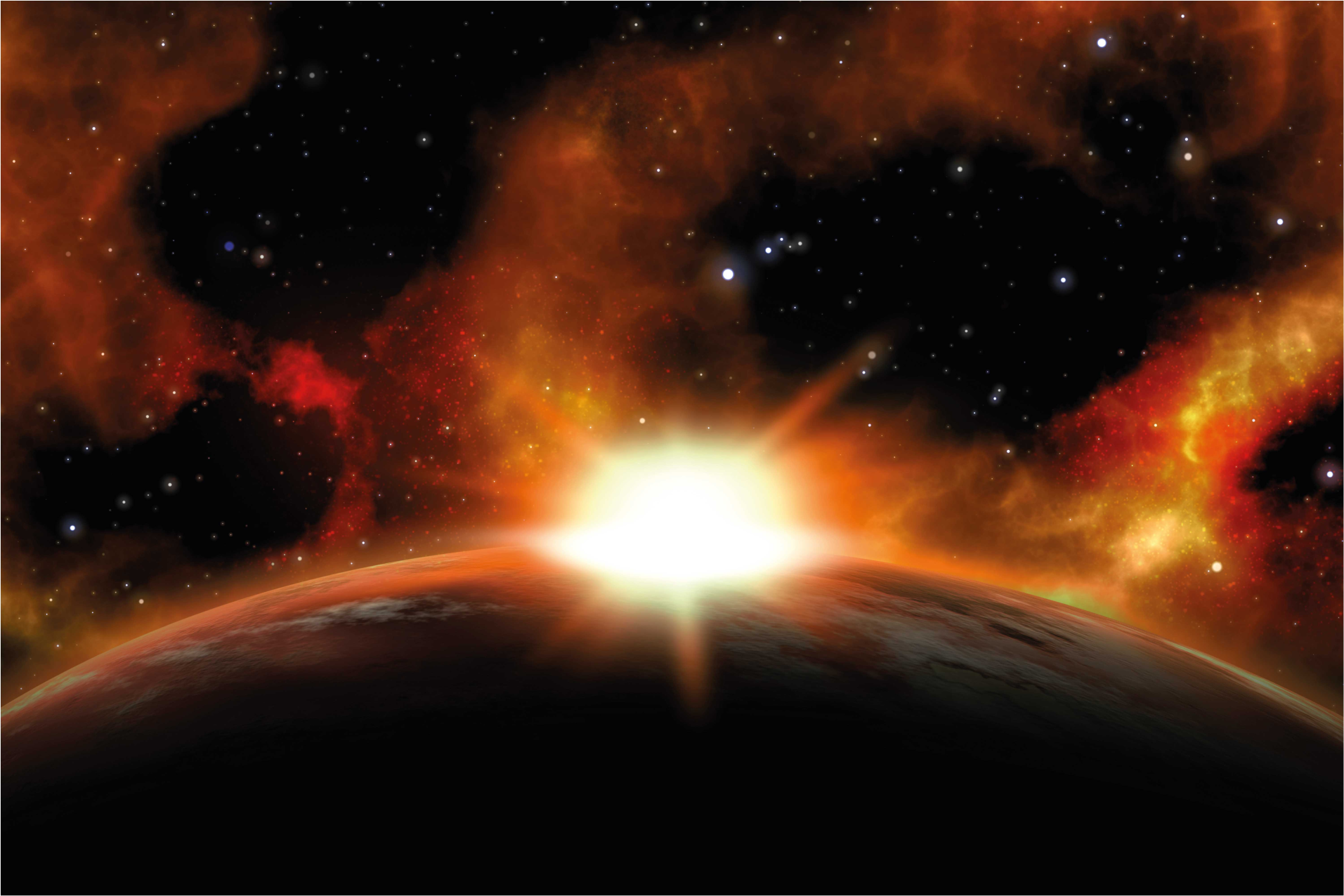 Covor de vinil stele strălucire de răsărit celestial - TenStickers