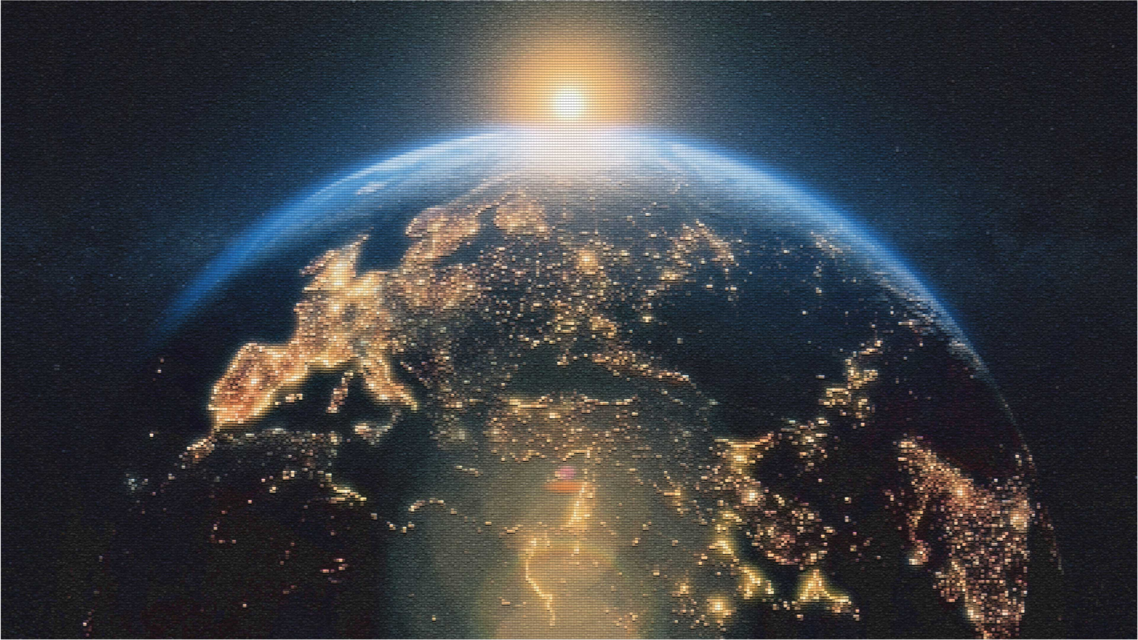 Covor de vinil harta lumii pământul de sus - TenStickers