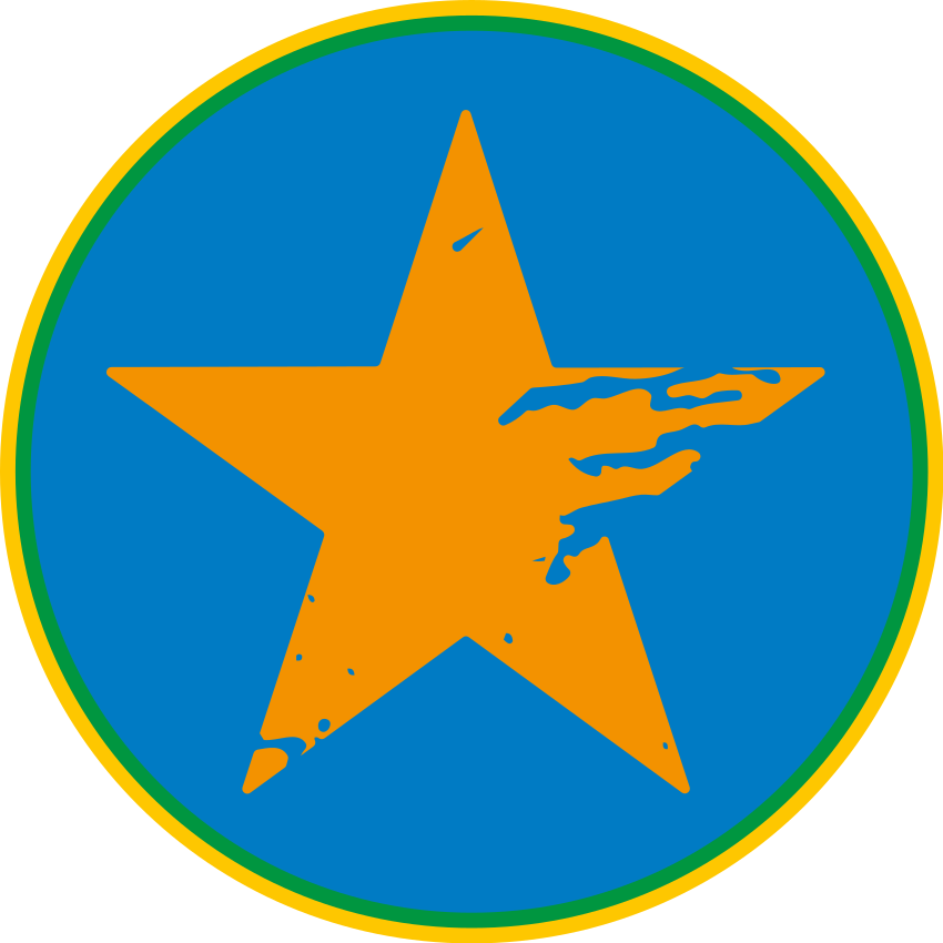 Alții covor de vinil accent de stea albastră - TenStickers