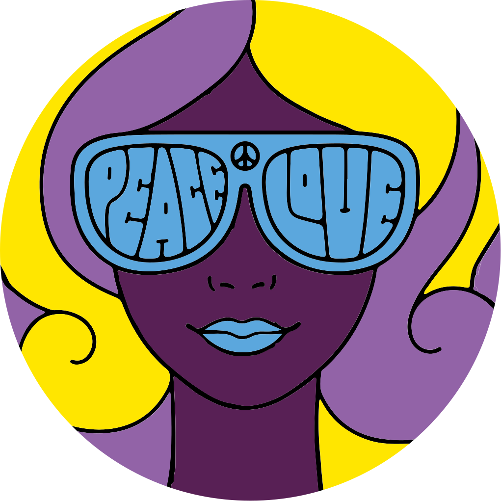 Covor de vinil Adolescenți pictogramă pace iubire - TenStickers