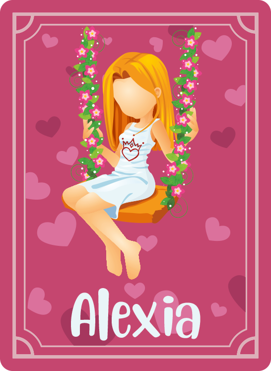 Covor de vinil Adolescenți leagăn de iarbă cu nume - TenStickers