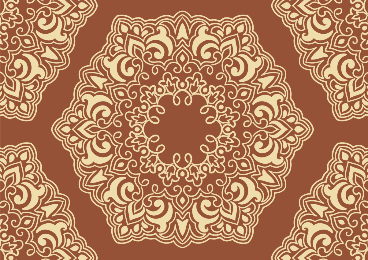 Covor etnic bej antic stil rusesc - TenStickers