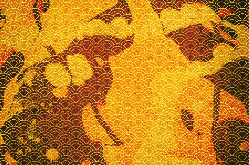 Covor elegant cu textură de aur - TenStickers