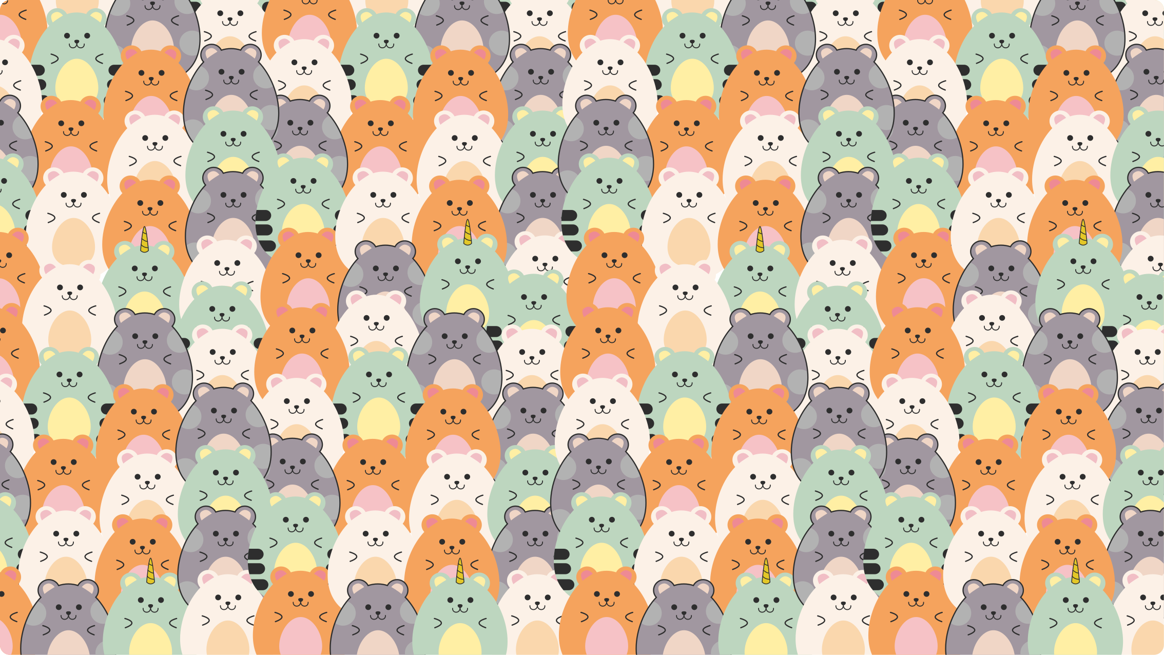 Covor vinil hol intrare expresii adorabile ale animalelor - TenStickers