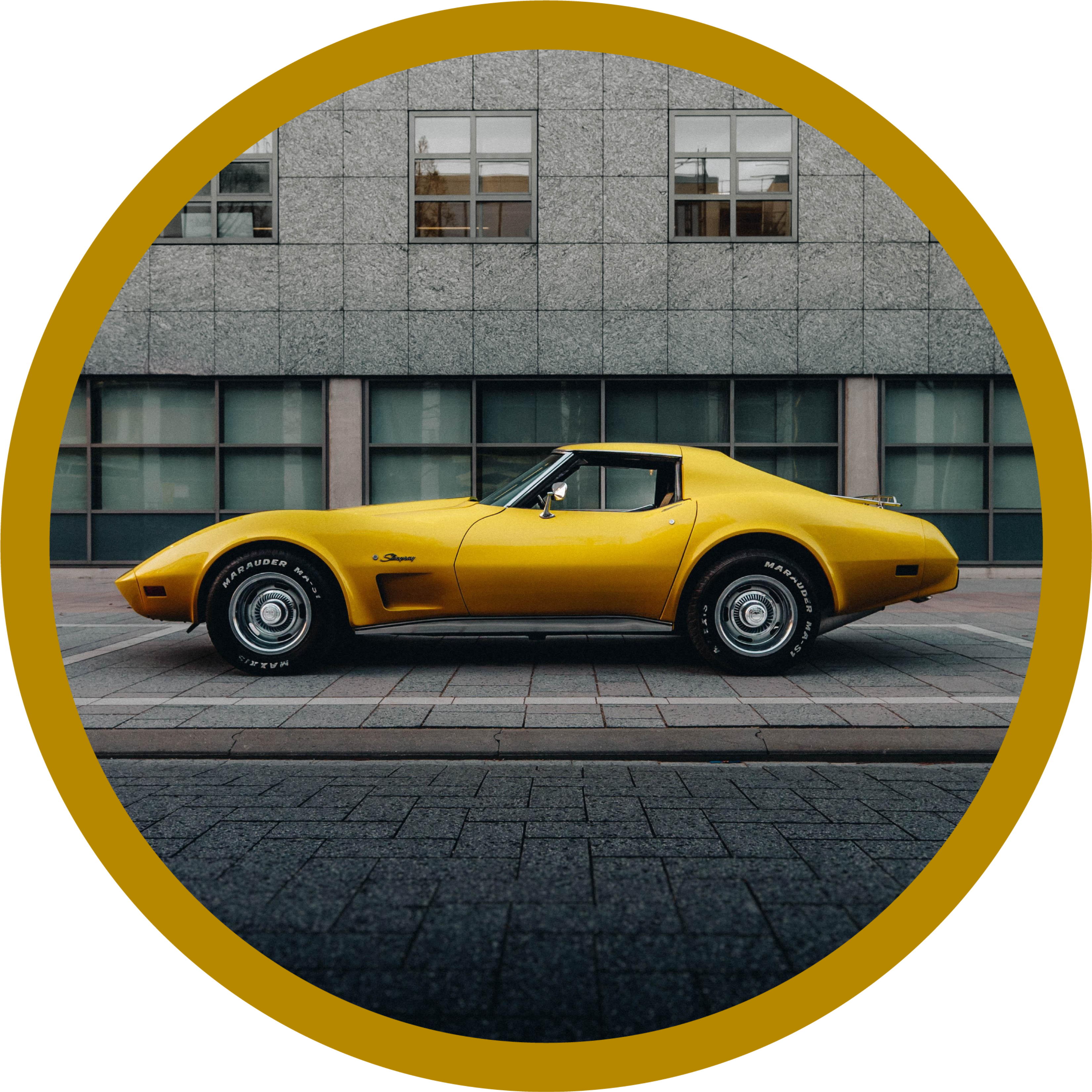Covor vintage chevrolet corvette - TenStickers