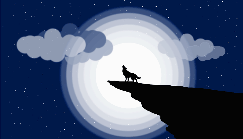 Covor de vinil Adolescenți urlet de semilună - TenStickers