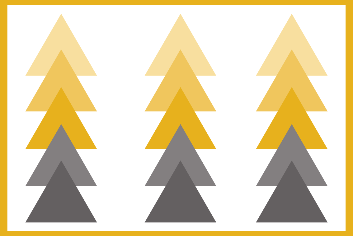 Covor de vinil geometric cascadă de culori triunghiulară - TenStickers