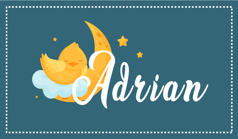 Alții covor de vinil rață adormită cu nume - TenStickers