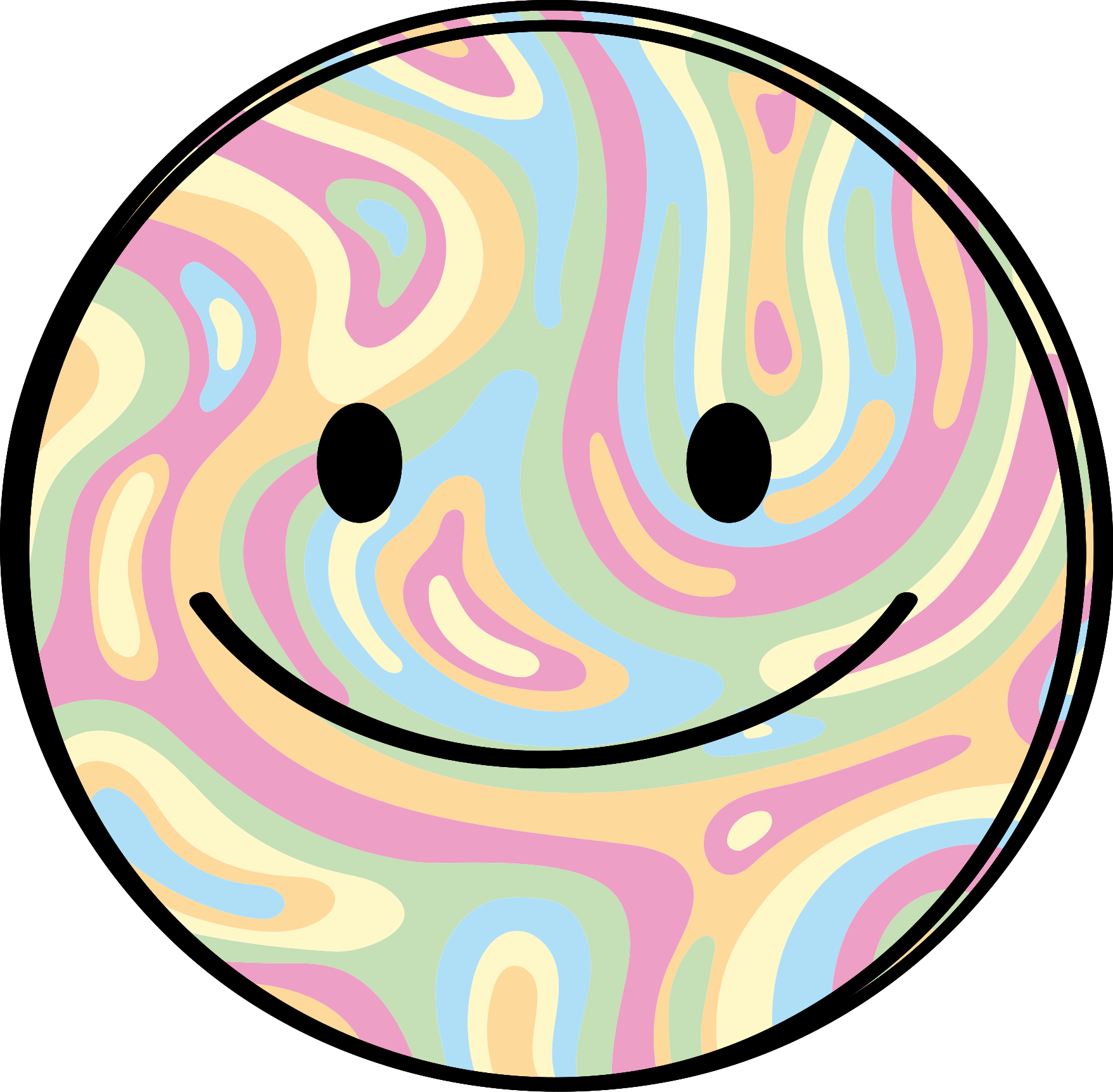 Covor colorat cravată smiley face copii covor de vinil - TenStickers