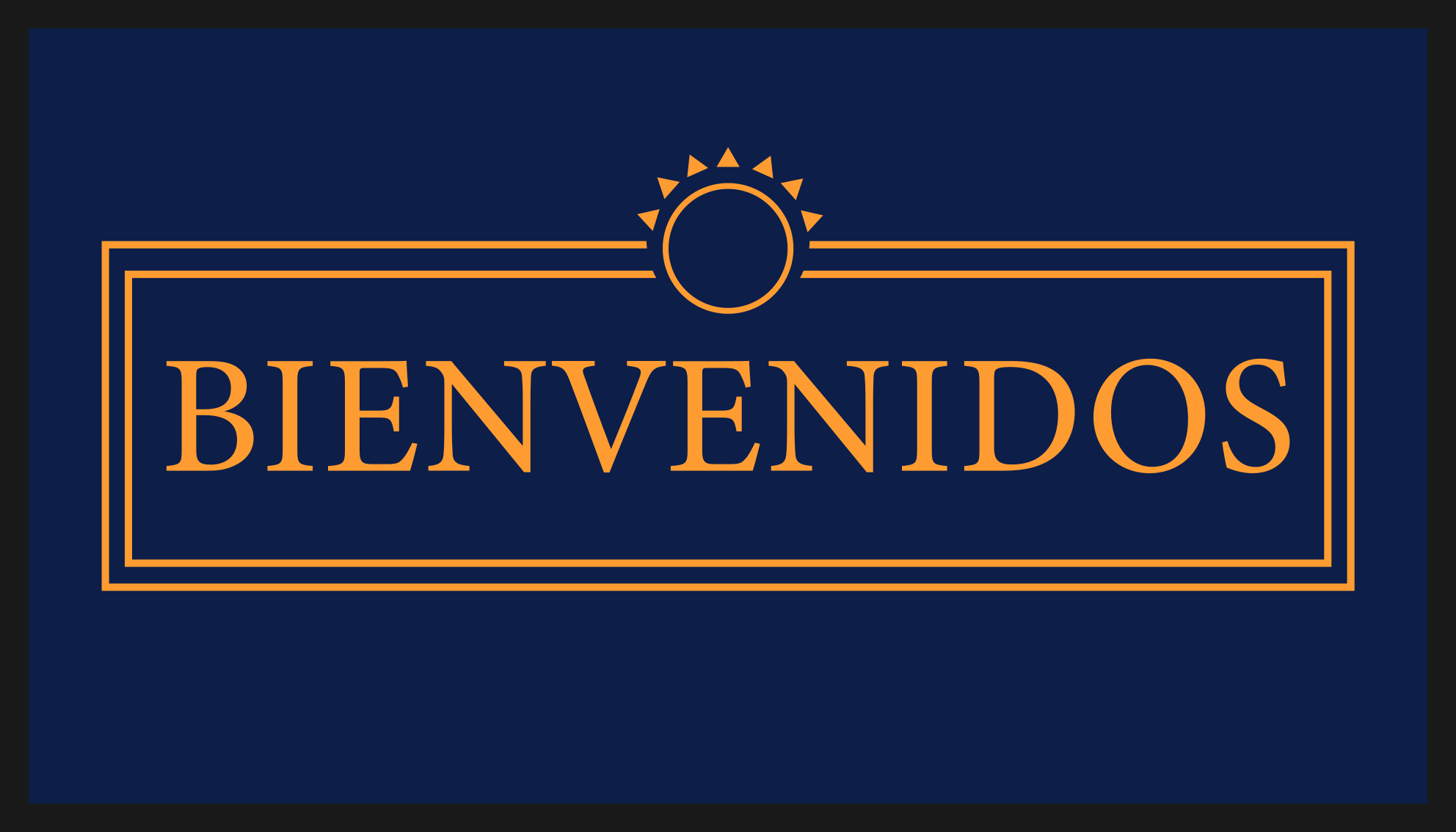 Covor vinil modern mesaj de salut - TenStickers