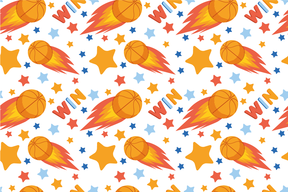 Covor de vinil jocuri design cu stele sportive - TenStickers