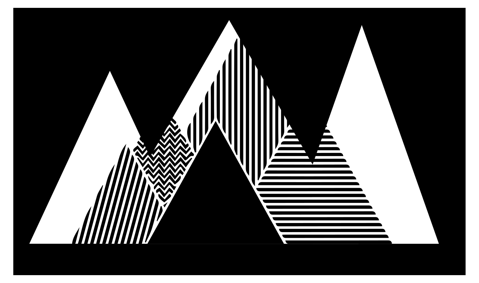 Covor de vinil geometric model elegant în zig-zag - TenStickers