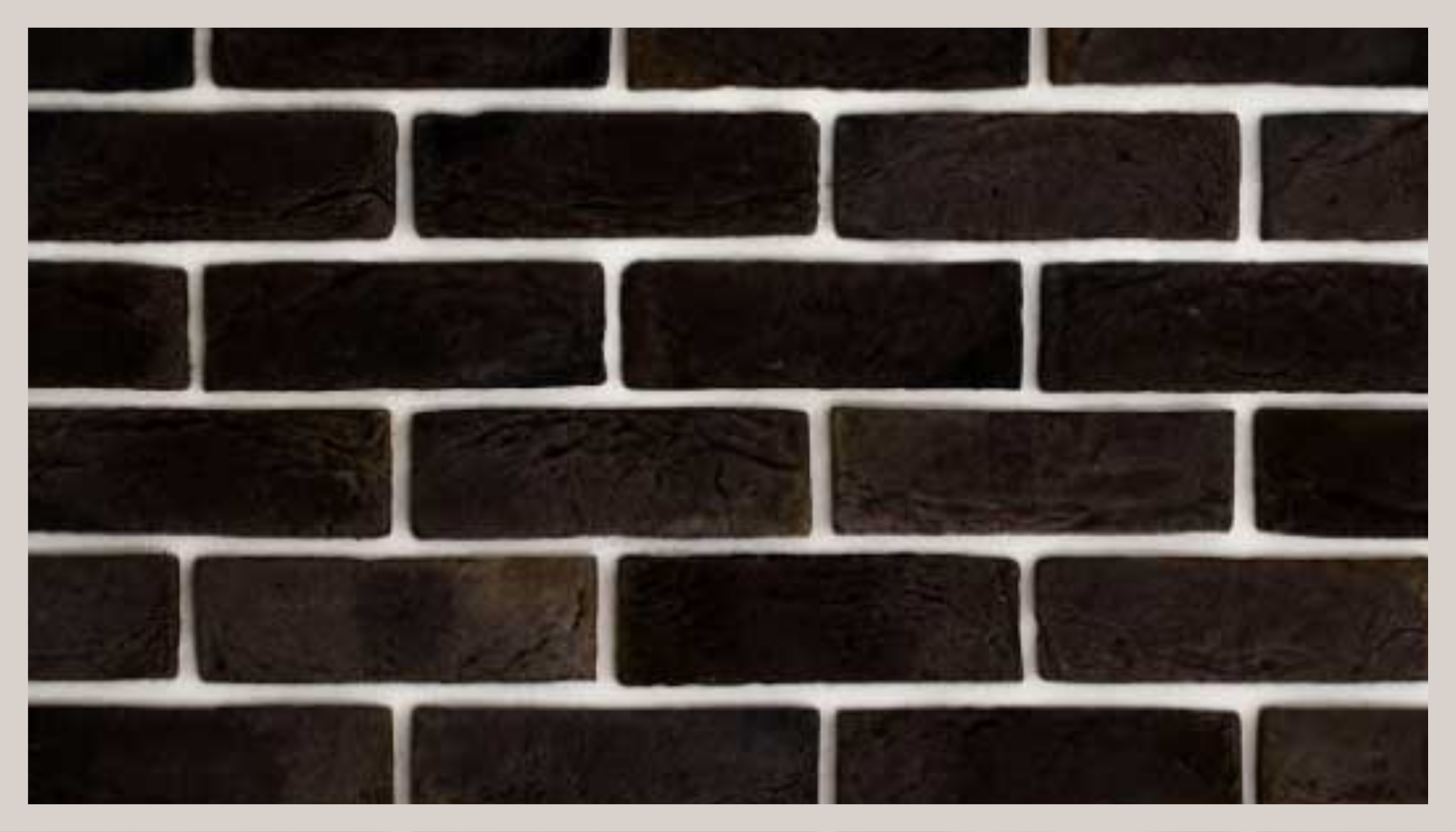Covor de vinil efect de piatră model de cărămidă neagră - TenStickers