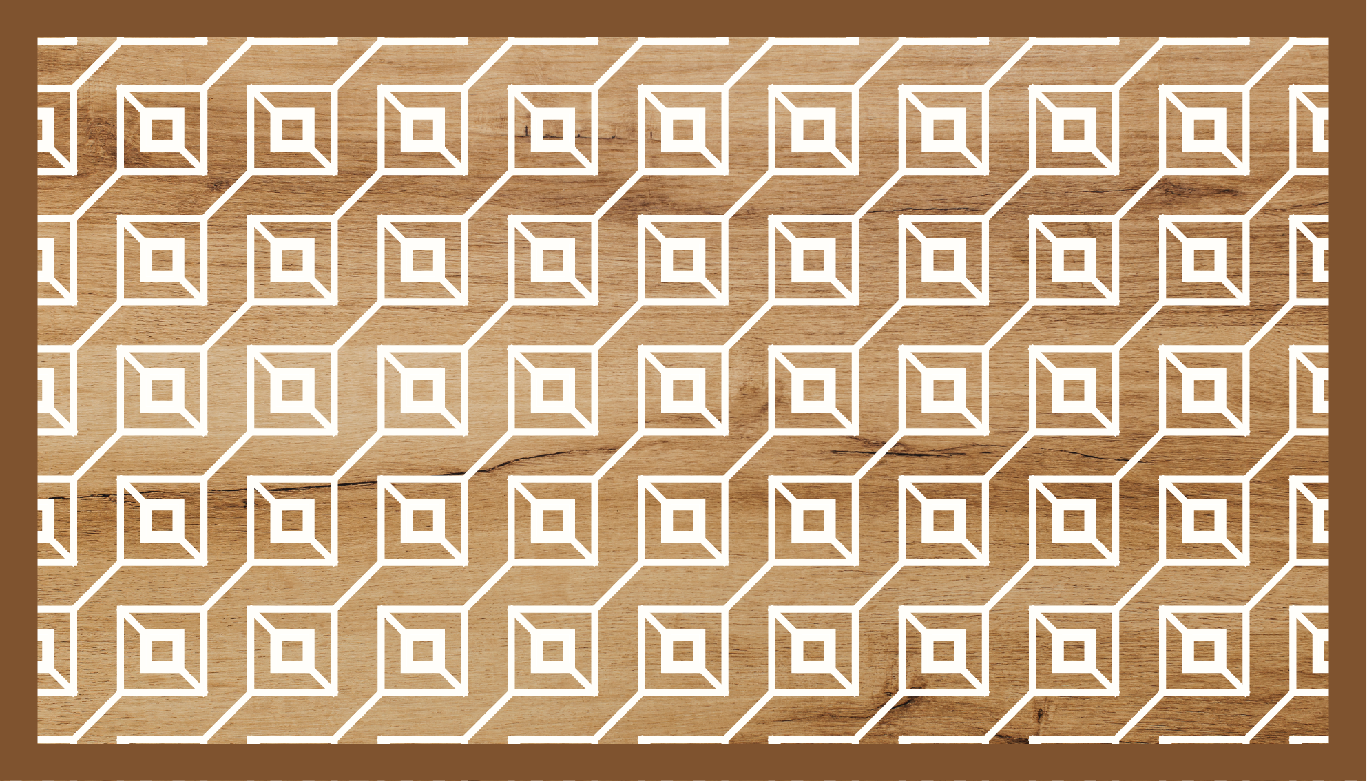 Covor vinil lemn motive geometrice - TenStickers